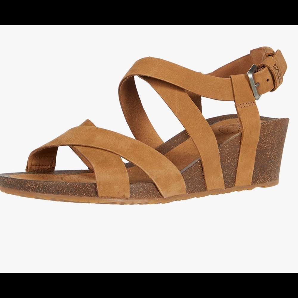 Teva Mahonia Wedge Sandal in Chipmunk